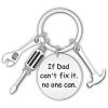 Father's Day Gifts Dad Keychain From Son Daughter Children Dad Gifts Keychain for Stepdad Christmas Birthday Gifts for Men