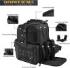 Tactical Range Backpack Bag, VOTAGOO Range Activity Bag For Handgun And Ammo, 3 Pistol Carrying Case For Hunting Shooting