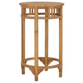 Bar Table √ò 23.6" Solid Wood Teak