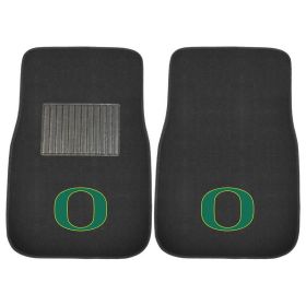 Oregon 2-piece Embroidered Car Mats 18"x27"