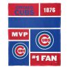 [Personalization Only] Cubs Colorblock Personalized Silk Throw