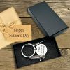 Father's Day Gifts Dad Keychain From Son Daughter Children Dad Gifts Keychain for Stepdad Christmas Birthday Gifts for Men