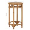 Bar Table √ò 23.6" Solid Wood Teak