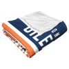 [Personalization Only] OFFICIAL NHL Colorblock Personalized Silk Touch Throw Blanket - Edmonton Oilers