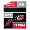 [Personalization Only] OFFICIAL NHL Colorblock Personalized Silk Touch Sherpa Throw Blanket - Carolina Hurricanes