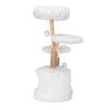 Modern Cat Tree;  Natural Branch Cat Tower;  Luxury Cat Condo;  Indoor Cat Furniture;  Kitten Cat Gift;  White