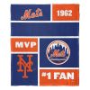 [Personalization Only] Mets Colorblock Personalized Silk Throw