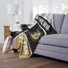 [Personalization Only] OFFICIAL NHL Colorblock Personalized Silk Touch Sherpa Throw Blanket - Anaheim Ducks