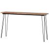 4 Pieces Counter Height Extra Long Dining Table Set with 3 PU Stools Bar Kitchen Table Set Console Table