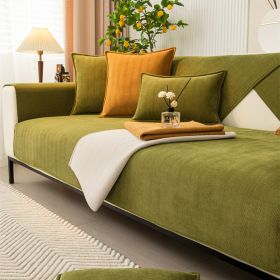 Non-slip All-inclusive Universal Cover Chenille Light Luxury High-end Cushion Cover Towel (Option: Matcha Green-70 √ó 150)