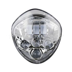 Headlights With Near And Far Light Motorcycle (Color: Black)