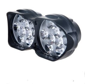 L15 Motorcycle LED Headlights Electric Car External Lights 9 Beads  18 Beads Double Lights Highlights Concentrated 9V-85V Spotlights (Option: 18 beads 10V)