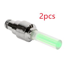 Automobile Tire Lights Valve Valve Lights Wheel Lights (Option: Green 2pcs)