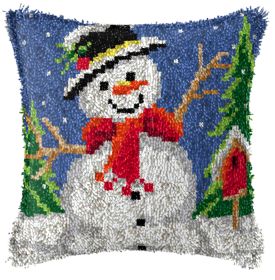 Diy Handmade Christmas Cushion Wool Embroidered Pillow Material Package (Option: BZ966-English Color Printing)