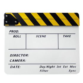 Shooting Props Film Racket Acrylic Board (Option: Yellow Whiteboard English)