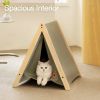 Mewoofun Pet Portable Folding Tent Cat Hammock House Easy Assembly for Dog Cat