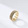 Waterproof Stainless Metal Spinner Mesh Wedding Band Rings for Men Male Release Stress Gifts Jewelry