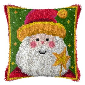 Diy Handmade Christmas Cushion Wool Embroidered Pillow Material Package (Option: BZ919-English Color Printing)