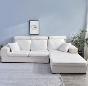 Sofa Cover Seersucker Waterproof Season Universal (Option: White-Four People)