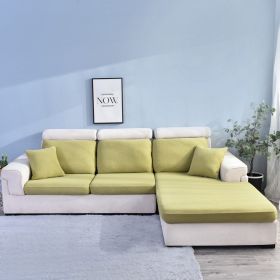 Sofa Cover Seersucker Waterproof Season Universal (Option: Green Beans-Four People)