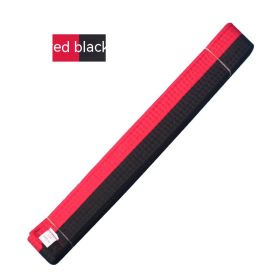 Simple Solid Color Taekwondo Belt Ribbon (Option: Red And Black Belt-240cm)