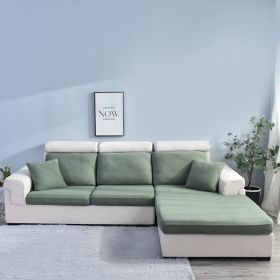 Sofa Cover Seersucker Waterproof Season Universal (Option: Pine Green-Four People)