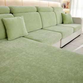 Thickened Chenille Sofa Cover Lazy All-inclusive (Option: Mint Green-Big Three)