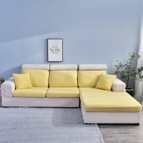 Sofa Cover Seersucker Waterproof Season Universal (Option: Goose Yellow-Single)