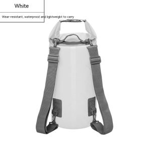 Waterproof Bag PVC Waterproof Bag Swimming Beach Drifting Camouflage Backpack (Option: White-30L)