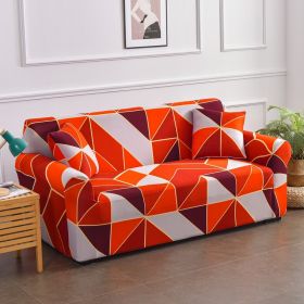 All-inclusive Stretch Printed Sofa Cover (Option: Time Tunnel-Three)