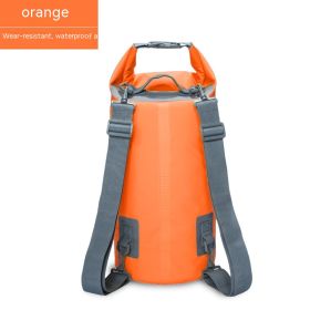 Waterproof Bag PVC Waterproof Bag Swimming Beach Drifting Camouflage Backpack (Option: Orange-30L)